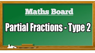 Partial Fractions  Type 2  Resolve into Partial Fractions  Tamil  Maths Board Tamil [upl. by Retrop484]