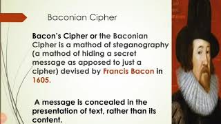 Baconian cipher history incryption and decryption of MS Mathematics Cryptography [upl. by Jalbert]