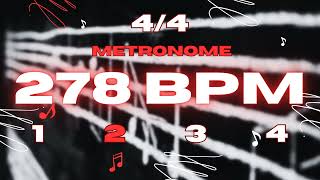 278 BPM  44 Metronome [upl. by Bria]