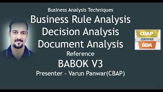 Business Rule Analysis Decision Analysis Document Analysis BA Exam Tutorial [upl. by Adnesor]