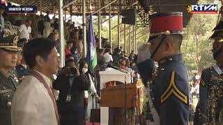 Marcos attends PMA Class of 2023 graduation rites [upl. by Llerrah893]