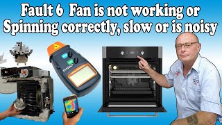 Fault 6 Cooker Oven fan motor is not working or spinning correctly turning slow or is noisy [upl. by Cairns]