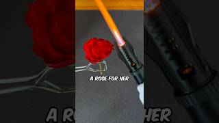 Did the rose pass the test 😮🌹 beats music rose lightsaber lighter [upl. by Amaryllis]