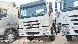 Howo 4x2 Tractor Truck Head  Sinotruk Zimbabwe [upl. by Ahsiei]