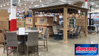 COSTCO 3 DIFFERENT STORES SHOP WITH ME PATIO FURNITURE DINNERWARE SHOPPING STORE WALK THROUGH [upl. by Connor]