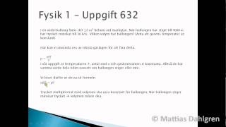 Fysik 1  Uppgift 632wmv [upl. by Haon834]