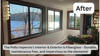 Pella Impervia Window Installation New Fairfield CT [upl. by Bolte573]