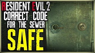 WHAT IS THE SEWER SAFE CODE  HOW TO OPEN THE SAFE  RE2 RESIDENT EVIL 2 REMAKE [upl. by Zweig]