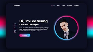 Personal Portfolio Website using HTML amp CSS Only  How to Create Personal Website [upl. by Jakoba]