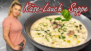 KäseLauchSuppe Rezept mit Hackfleisch herzhaft und cremig einfach lecker [upl. by Nolyak906]