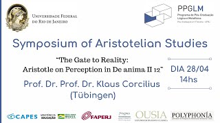 quotThe Gate to Reality Aristotle on Perception in De anima II 12quot Prof Klaus Corcilius Tübingen [upl. by Carlene]