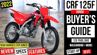 New Honda CRF125F Review Specs Changes Explained Features  More  CRF 125 Dirt Bike [upl. by Xyla43]