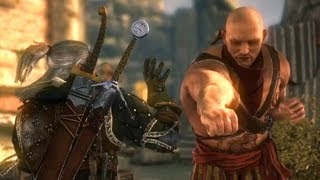 Mighty Numa Geralt and Dope Armwrestling in Loc Muinne Witcher 2 [upl. by Enailuj]