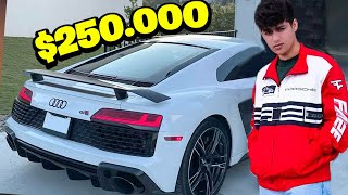 Stable Ronaldo Test Drives Mizkif 250000 Audi R8 [upl. by Eanat598]