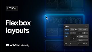 Flexbox layouts in Webflow — Web design tutorial [upl. by Pros]