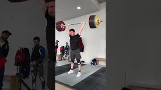 208kg clean and jerk shorts shortsvideo weighlifting cleanandjerk [upl. by Lerat]