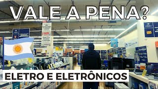 PREÇOS DE ELETRO E ELETRÔNICOS NA ARGENTINA preços em reais [upl. by Dnomzed]