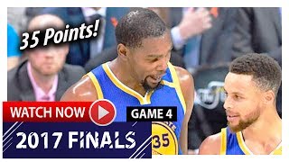 Kevin Durant Full Game 4 Highlights vs Cavaliers 2017 Finals  35 Pts [upl. by Nodgnal206]