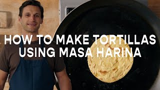 How To Make A Tortilla With Masa Harina [upl. by Terina640]