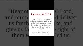 Daily Bible Verse  Baruch 214 dailybibleverse bibleverseofthedayenglish bibleverse biblestudy [upl. by Naehs]