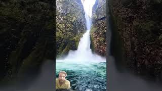 Beautiful forest🌲⛰️🏕waterfall found youtubeshorts beuatifuldestionatuons shortfeed viralshorts [upl. by Aneloj]