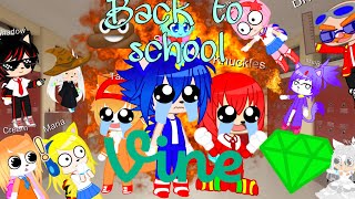 Back to school vines  Gacha club  Sonic  Swear warning  school special [upl. by Ahtrim]