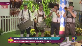 Mais de 20 mil pessoas passaram no sábado na Fenarreco festa tradicional de Brusque [upl. by Onibag120]