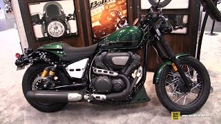 2015 Yamaha Bolt CSpec Envy Green  Walkaround  2014 New York Motorcycle Show [upl. by Eelarbed]