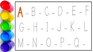 Collection of uppercase amp lowercase alphabet dotted lines ABCD alphabet writing alphabet song A Z [upl. by Garzon283]