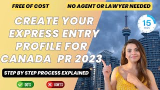 How to create Express Entry profile 2024 for Canada PR  Step by Step process No Agent  IRCC 🇨🇦 [upl. by Sualk]