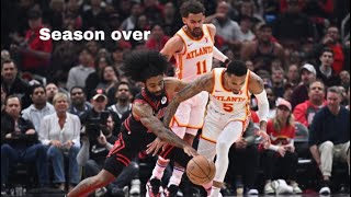 The Atlanta Hawks season ends in Chicago major offseason looms and questions need answers [upl. by Dinan939]