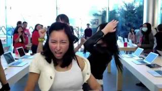 Hong Kong Apple Store Dance  Pursuit Of Happiness Steve Aoki Mix  ASHA ETC [upl. by Sillyrama]