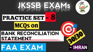 Top 500 mcqs on Accountancy🔥BANK RECONCILIATION STATEMENT Practice set8 finance account assistant [upl. by Ledda]