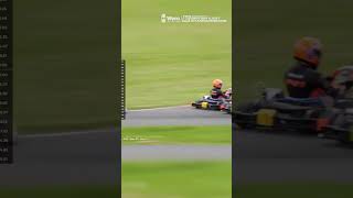 Incredible overtake shocks commentator 🤯 kartracing motorsport racing [upl. by Mallory]