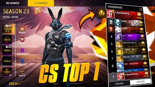 GRANDMASTER REGION TOP 1 CS RANKED Push Raistar amp GyanSujan Is Live free fire [upl. by Ferretti95]