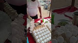 egg roll making in Lucknow Street food  egg roll recipe making  Lucknow Street food  Lucknow food [upl. by Wilscam226]