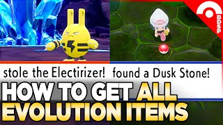 How to Get All Evolution Items in Pokemon Brilliant Diamond amp Shining Pearl [upl. by Lolande692]