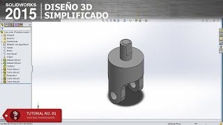 SolidWorks 2015  Yoke male [upl. by Gui]