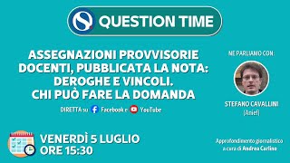 Assegnazioni provvisorie docenti pubblicata la nota deroghe e vincoli [upl. by Artimas]