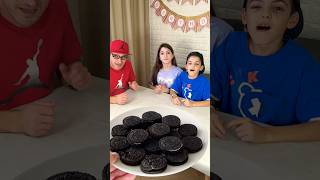 How my family eats Oreo cookies jelly chocolate 🍫 [upl. by Ajssatan]