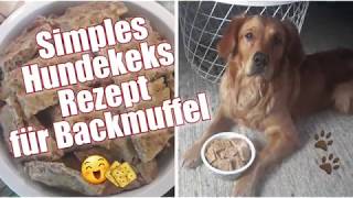 Simples HUNDEKEKS REZEPT für Backmuffel [upl. by Anidan]