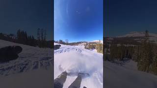 1st Day Back At Boreal Mountainsnowboarding powday powder sendit [upl. by Fanni]