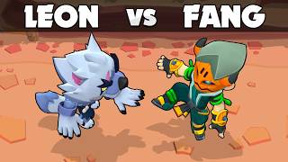 LEON vs FANG  Brawl Stars [upl. by Ezarras]