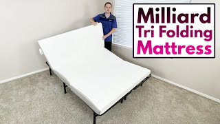 Milliard Tri Folding Mattress  Quick Review [upl. by Valle]