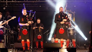 Highland Cathedral by Red Hot Chilli Pipers amp local Pipe Bands for Perths 2022 St Andrews Day [upl. by Hploda]