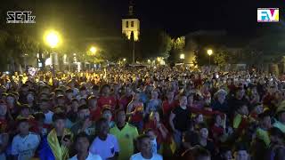 Reacción del publico de Galapagar en la Final Eurocopa España  Inglaterra [upl. by Andra]