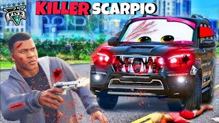 GTA 5 Franklin New Car Is Cursed Killer car  killer scorpio kill franklin in GTA V MOD DUAL PART [upl. by Lobell]