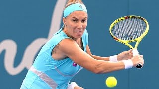 2017 Brisbane International Second Round  Svetlana Kuznetsova vs Destanee Aiava  WTA Highlights [upl. by Meid]