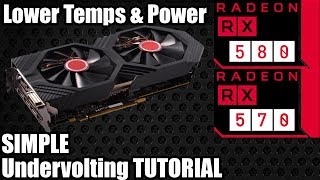 How to Undervolt an AMD RX 580  570  Radeon Undervolting Tutorial  More Consistent Core Clocks [upl. by Grier697]