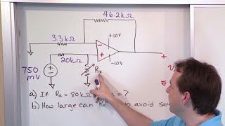 02  NonInverting OpAmp Amplifier Problems Part 1 [upl. by Cassaundra]